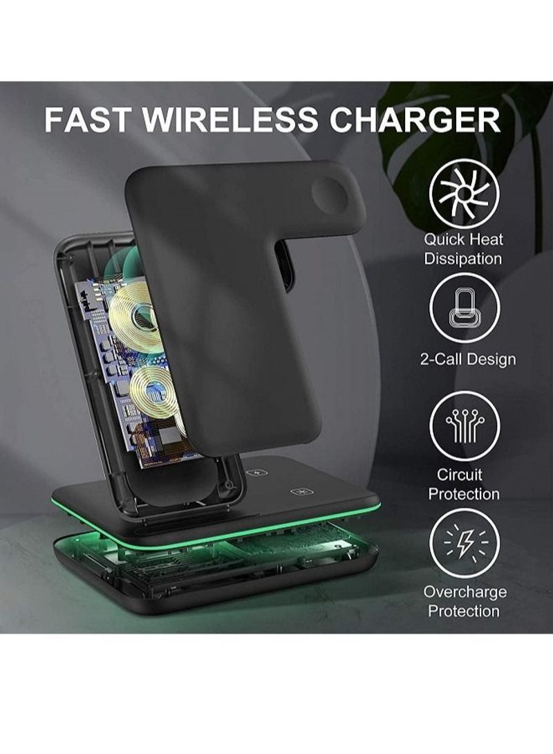 NIBEMINENT Wireless Charger 3 in 1 Charging Station with Charger Plug  - Image 5
