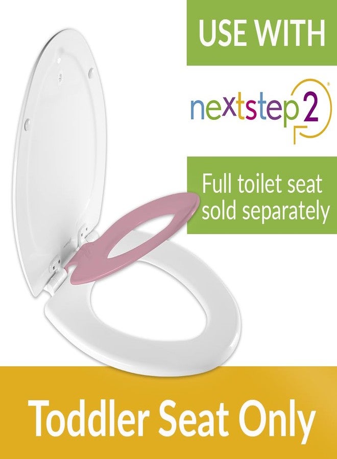 Mayfair Next Step Toddler Toilet Seat, Insert Only For Use With NextStep2 Toilet Seat, Slow Close, Removable, Round, Pink - Image 2
