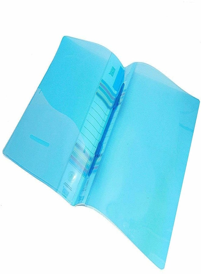 Shivom Polypropylene A4 Size Report File Folder, 10pcs Plastic Multicolor Documents Clip File Folder for Certificates/Letter/Report/File Page Holder Pack of 10, Multicolor - Image 5