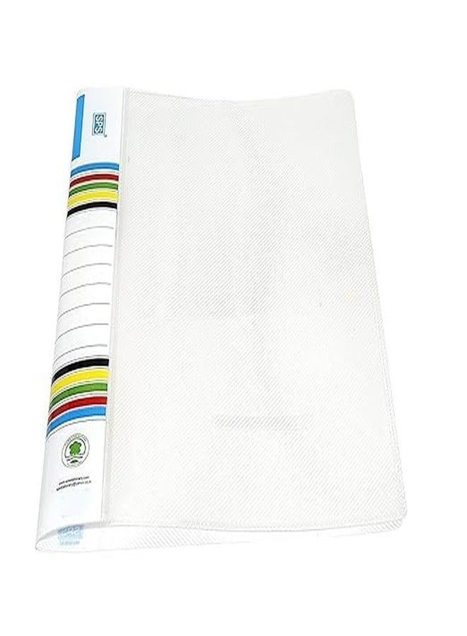 Shivom Polypropylene A4 Size Report File Folder, 10pcs Plastic Multicolor Documents Clip File Folder for Certificates/Letter/Report/File Page Holder Pack of 10, Multicolor - Image 2