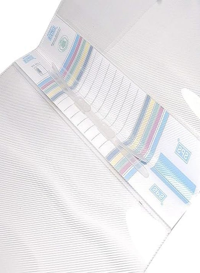 Shivom Polypropylene A4 Size Report File Folder, 10pcs Plastic Multicolor Documents Clip File Folder for Certificates/Letter/Report/File Page Holder Pack of 10, Multicolor - Image 4