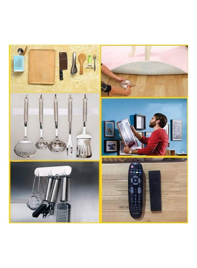 شريط نانو قابل لإعادة الاستخدام، شريط شفاف مزدوج الجوانب متعدد الأغراض، شريط غير مرئي يمكن إزالته للجدران، المطبخ، السجاد، البلاط، أسطح الطاولات، إصلاح الصور 3 متر - Image 5