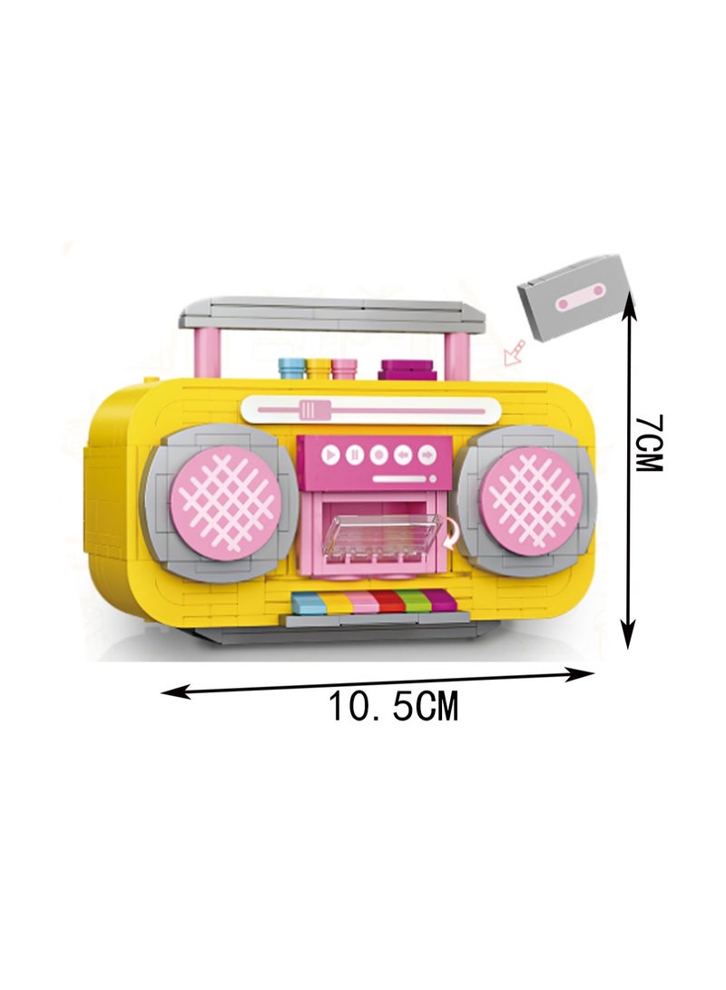 419pcs Yellow Recorder Model Set Building Blocks Creative Diy Simulation Collection Building Assembly Toys Children'S Gifts Home Decorations - Image 2