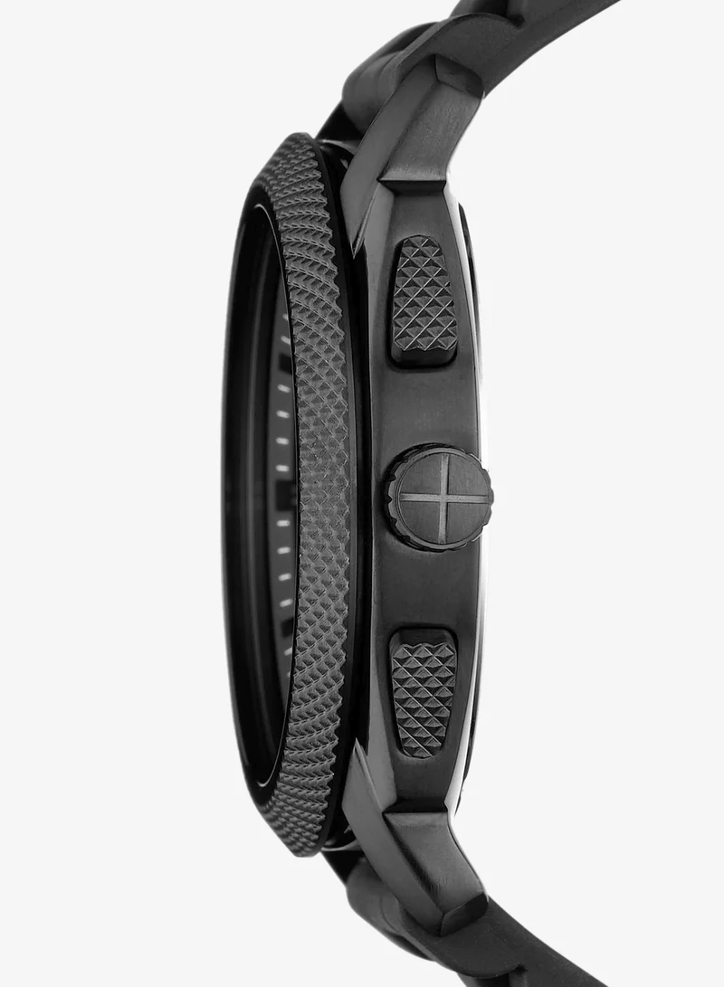 Fossil Machine Black Silicone Watch