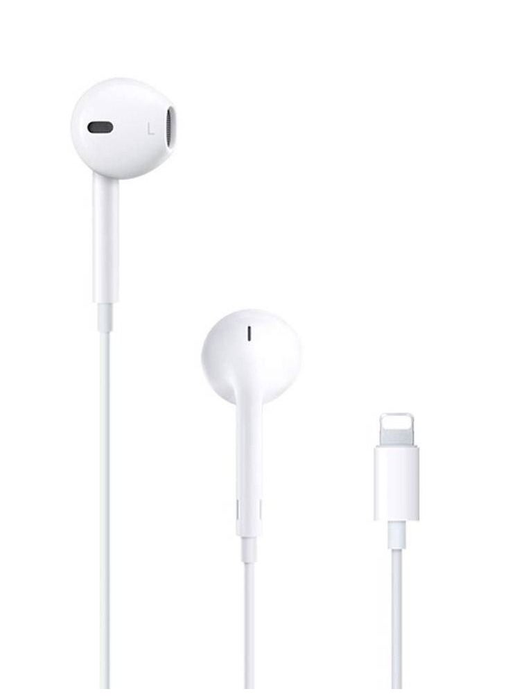GO-DES - Wired Lightning Earphone with Mic For Apple Iphone X 11 12 13 Pro Max White - Image 1