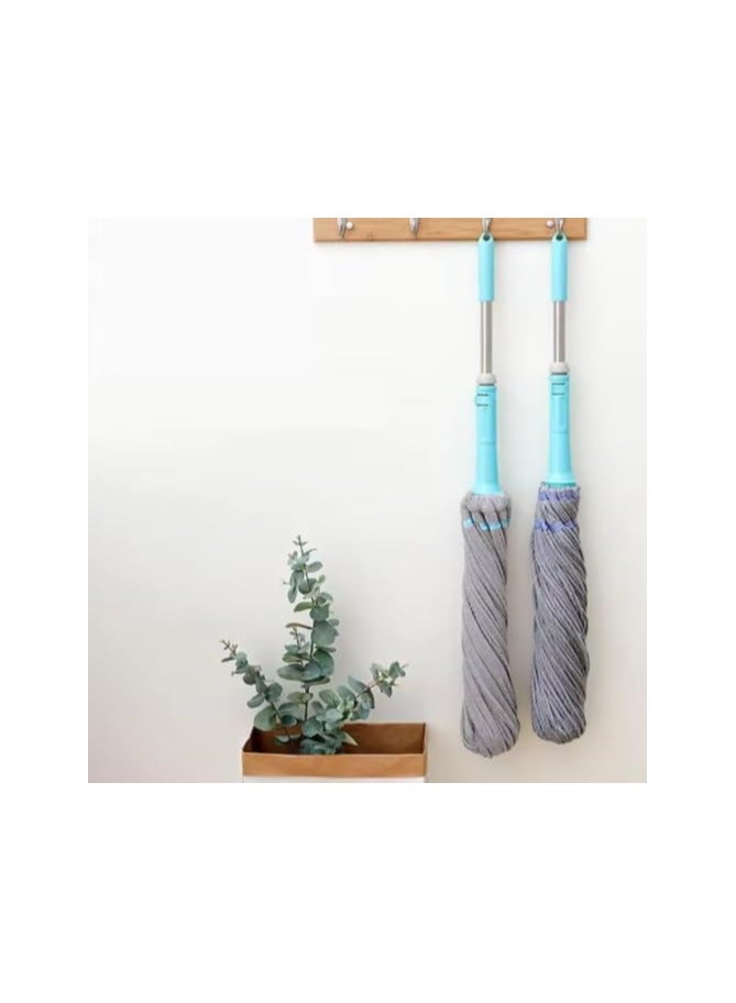 Self-Twisting Round Mop, Water Spin Mop No Hand Wash Design, Practical Floor Cleaning Pad Pressing and Sweeping for Home, Washable, Grey - Image 2