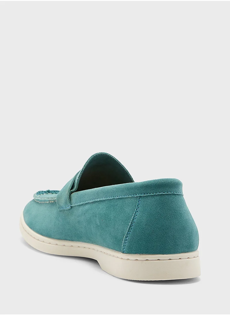 Robert Wood Casual Suede Loafers