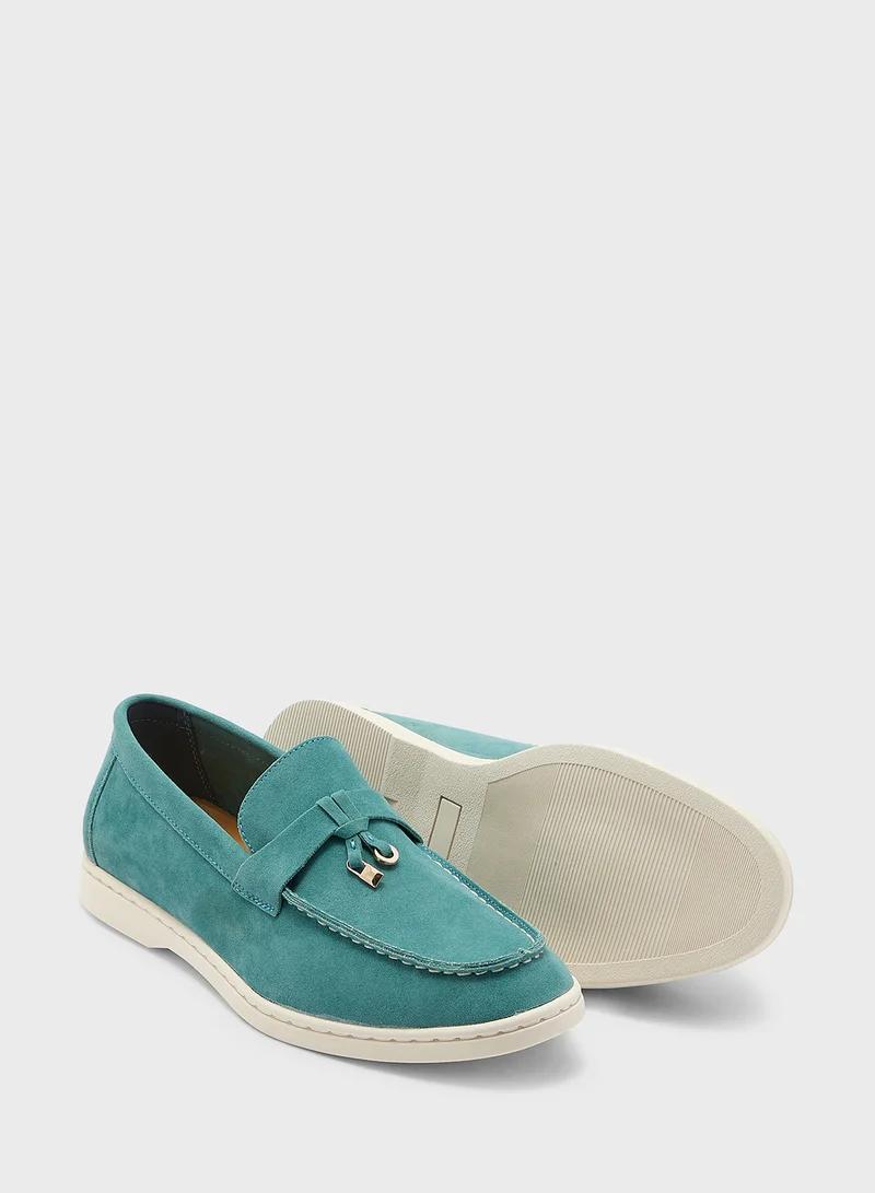 Robert Wood Casual Suede Loafers
