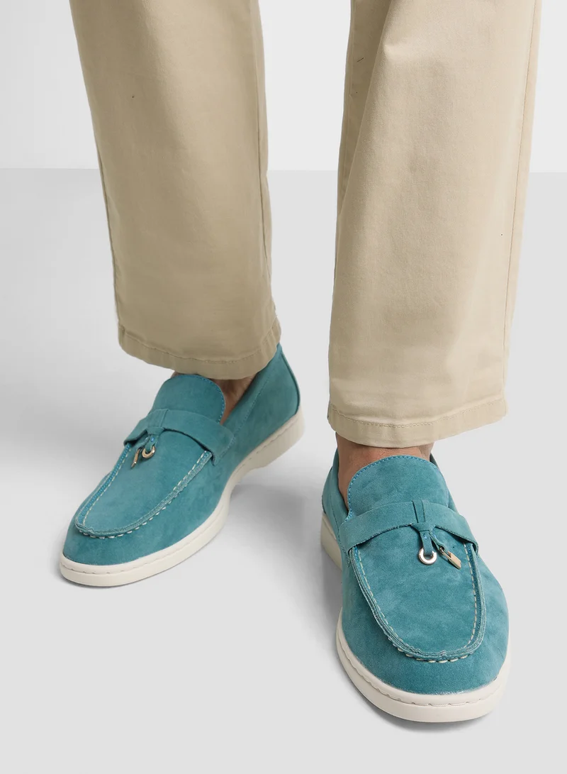 Robert Wood Casual Suede Loafers