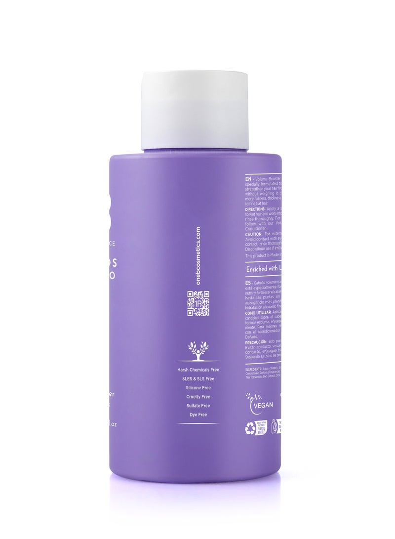 1B Maximos Volume Booster Shampoo 475ml – With Linden Extract & Vegetable Keratin | Adds Fullness, Lift & Moisture | For Fine, Flat, Limp Hair | Lightweight Formula for Thicker-Looking Hair - Image 3