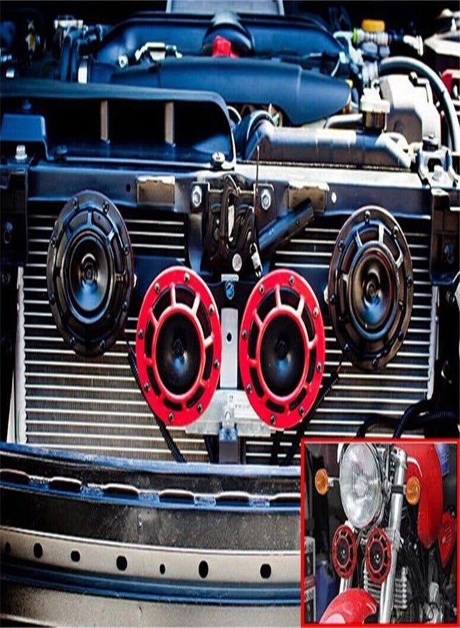 Loquat 2 PCS Car Horn12v Waterproof Double Horn Used for Trucks Trains and Ships Electric Snails for Cars Motorcycles Alternative Electronic Parts for Cars and Horns for Trains - Image 3