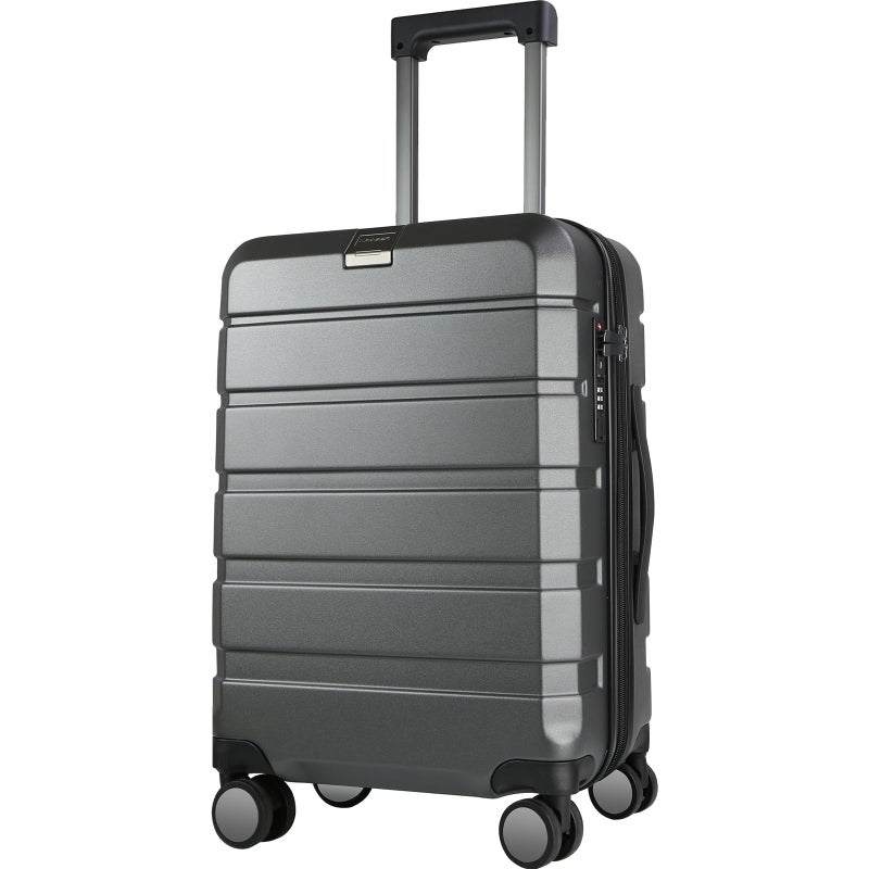 KROSER Hardside Expandable Carry On Luggage with Spinner Wheels Builtin TSA Lock Durable Suitcase Rolling Luggage with USB Port CarryOn 20Inch Steel Grey - Image 2