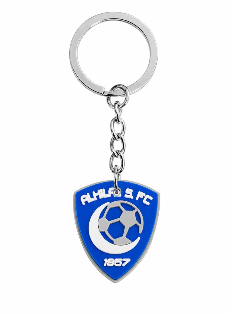 Football team logo keychain pendant pvc soft keychain, schoolbag pendant keychain hanging - Image 1