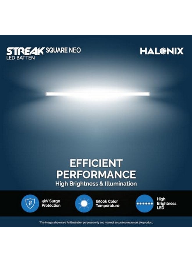 Halonix 20W LED Cool White Batten, Pack of 2, (Streak Squar) - Image 3