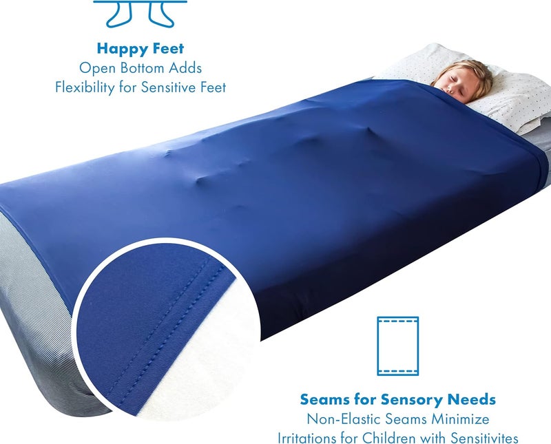 Harkla Compression Sheet for Kids - Full Compression Sheets for All Night Comfort - Breathable and Stretchy, Great for a Calming Sleep Experience - Sensory Bedsheets for Kids - Makes Great Gifts - Image 5