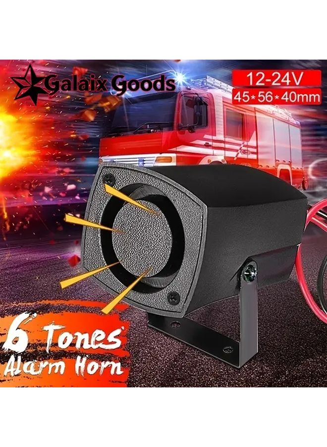 6 Tone Reversing Alarm Warning Speaker 12V 24V Car Truck SUV Safety Accessory - Image 1