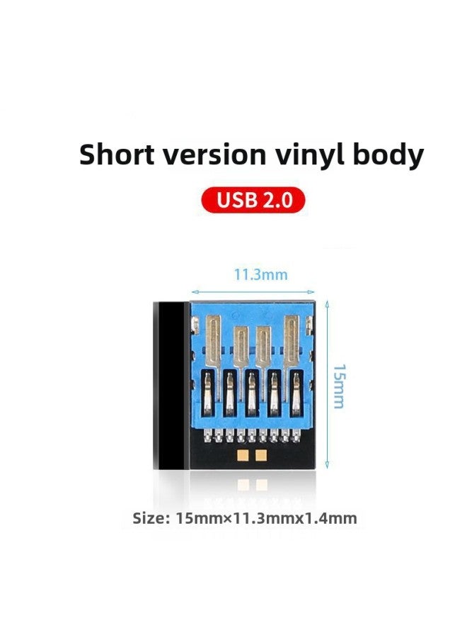 Black Colloid Chip 8G16G32G High-speed Chip Semi-finished Product Card You U Disk Memory Manufacturer Environmental Protection U Disk Chip-Color:3.0 U Disk Short Black Colloid-Capacity:32GB  - Image 1