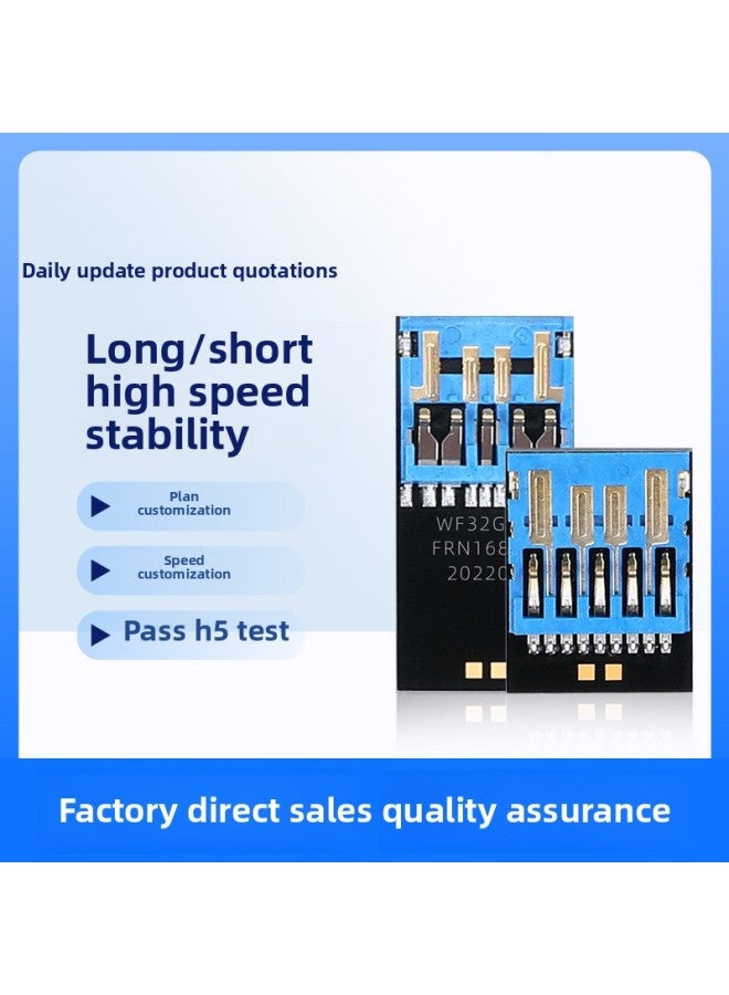 Black Colloid Chip 8G16G32G High-speed Chip Semi-finished Product Card You U Disk Memory Manufacturer Environmental Protection U Disk Chip-Color:3.0 U Disk Short Black Colloid-Capacity:32GB  - Image 3