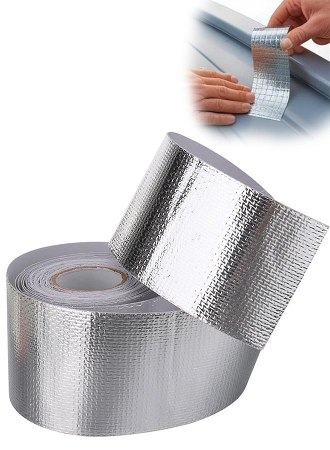 شريط مانع للتسرب من البوتيل - لاصق مطاطي متين ومضاد للماء لإصلاح المركبات الترفيهية والأسقف والنوافذ والقوارب والعربات المتنقلة - مانع للتسرب ومقاوم للعوامل الجوية وسهل الاستخدام (10 سم × 5 م) - Image 1