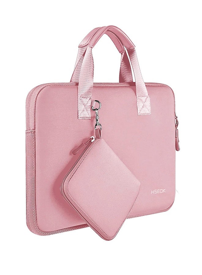 HSEOK Laptop Sleeve 13.3-14 inch Case with Small Pouch, Neoprene Computer Bag Compatible with MacBook Pro 14" M4/M3/M2/M1 2025-2021, Mac Air/Pro 13.3" and Most 13-14 inch Notebooks,P02K01