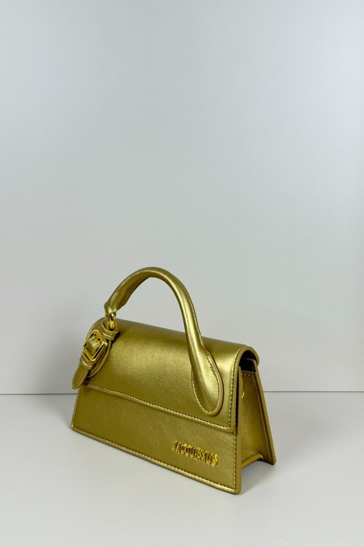 JACQUEMUS Le Chiquito Long Handbag Tote Bag Leather Flap Long With Crossbody Strap - Image 2