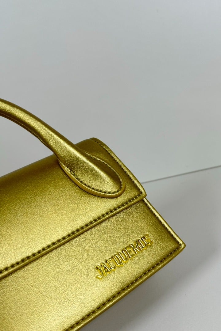 JACQUEMUS Le Chiquito Long Handbag Tote Bag Leather Flap Long With Crossbody Strap - Image 3