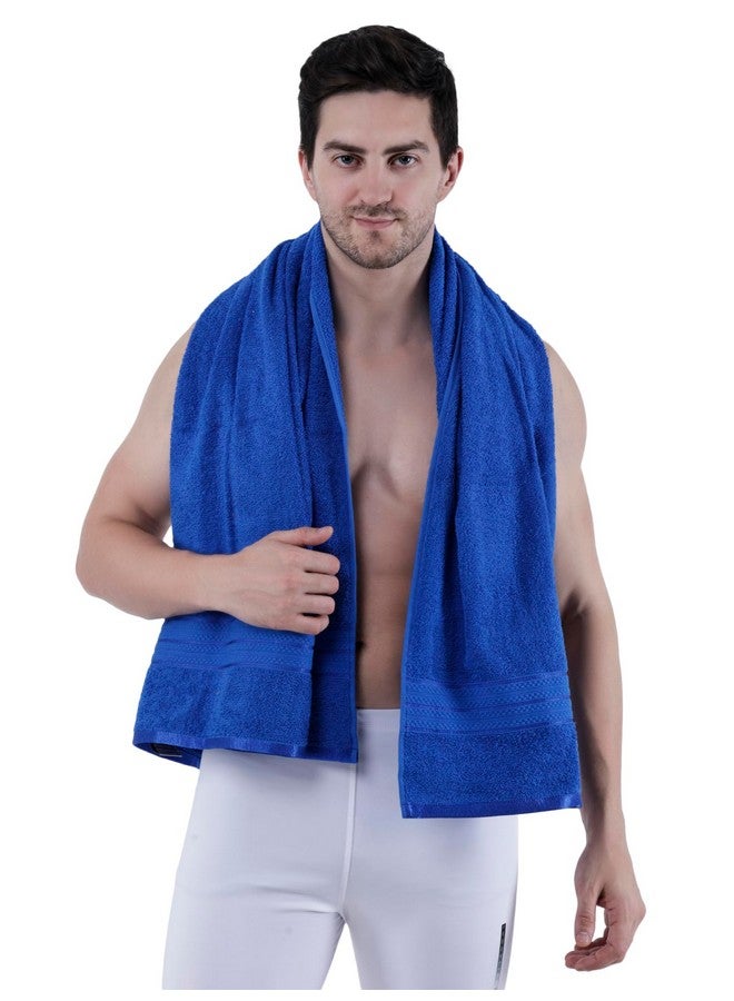 Dollar Bath Towel Cotton Soft, Large Size, 100% Cotton Towel - Highly Absorbent Size (75 X 150 Cm) for Men's and Women's 1 Piece Bath Towel (Royal Blue) - Image 4