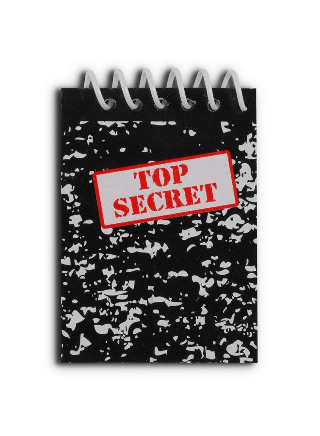 Bedwina Top Secret Mini Notebooks for Kids Party Favors - (Pack of 24) Spiral Note Book Pads for Murder Mystery Party Decor, Secret Agent Spy or Crime Detective Themed Parties, Goody Bag Notepads - Image 2