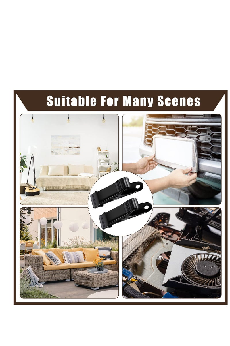 Zikra 50 قطعة مشابك معدنية صغيرة على شكل تمساح 1/2 بوصة عرض للعمل بفك ناعم سعة 5/16 أسود - Image 4