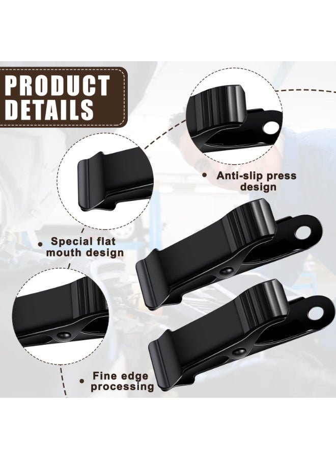 Zikra 50 قطعة مشابك معدنية صغيرة على شكل تمساح 1/2 بوصة عرض للعمل بفك ناعم سعة 5/16 أسود - Image 5