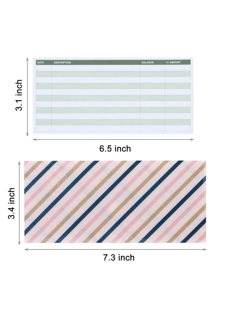 Y&D - Envelopes, Budget Plastic Envelopes 32 PCS Cash Envelope System, 15 Pack Waterproof Reusable Expense Tracking Sheets 24 Bill Planner Stickers (Heart) - Image 1