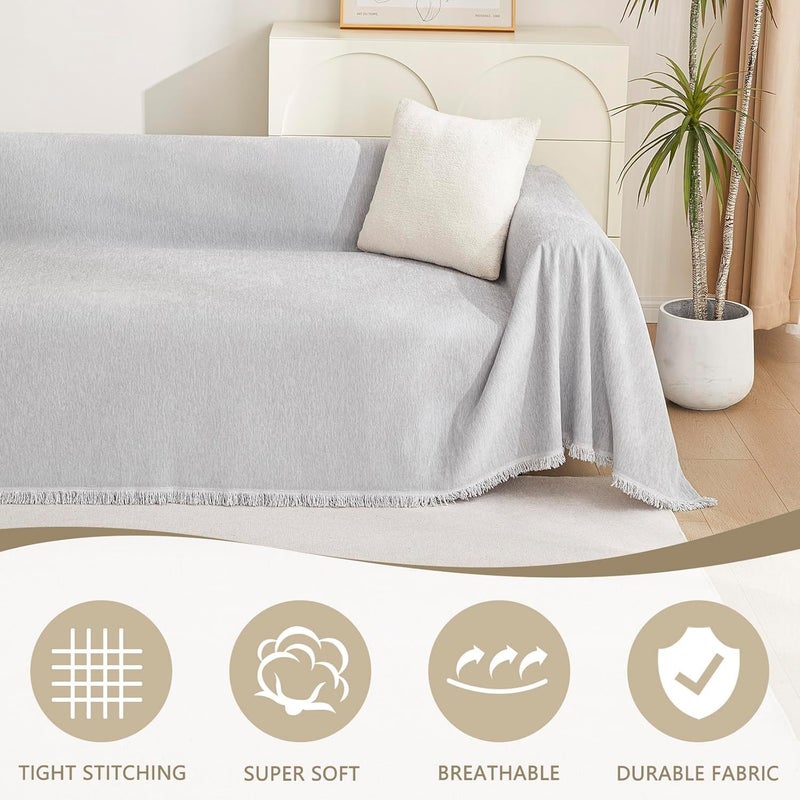 Ofrdncy Waterproof Sofa Cover(180 * 300cm), 2 3 4 Seater Modern Furniture Protector Sofa SlipCovers, Universal Couch Cover Pet Protector L U Shape Sectional Sofa Covers - Image 3