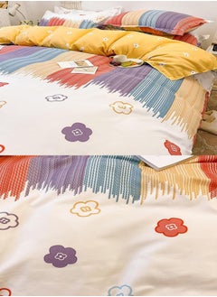 ZCM-HAPPY Luxurious Thickened 3-Piece Brushed Microfiber Bed Sheet Set with Pillow Covers - Ultra Soft, Wrinkle Resistant, Durable Bedding for King and Queen Size Beds, Comfortable Bed Sheets for All Seasons Hotel Quality Bedding Set  - Image 3