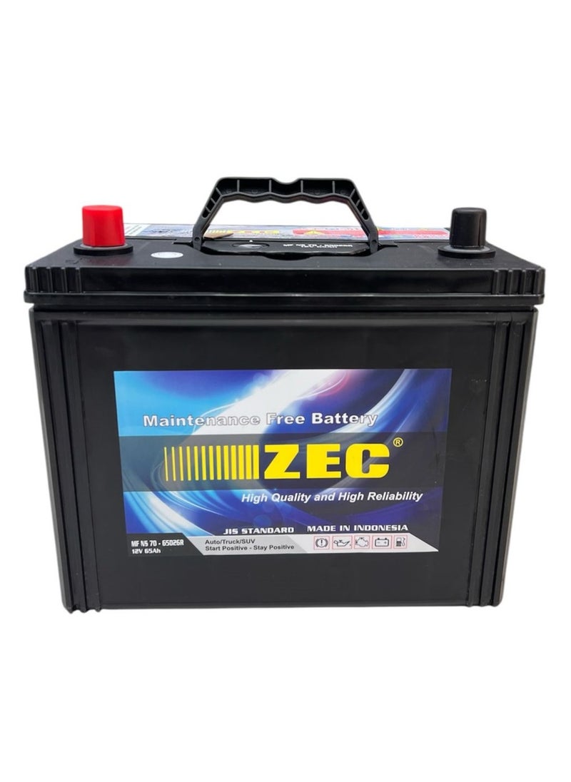ZEC ZEC MAINTANANCE FREE BATTERY MFNS70 