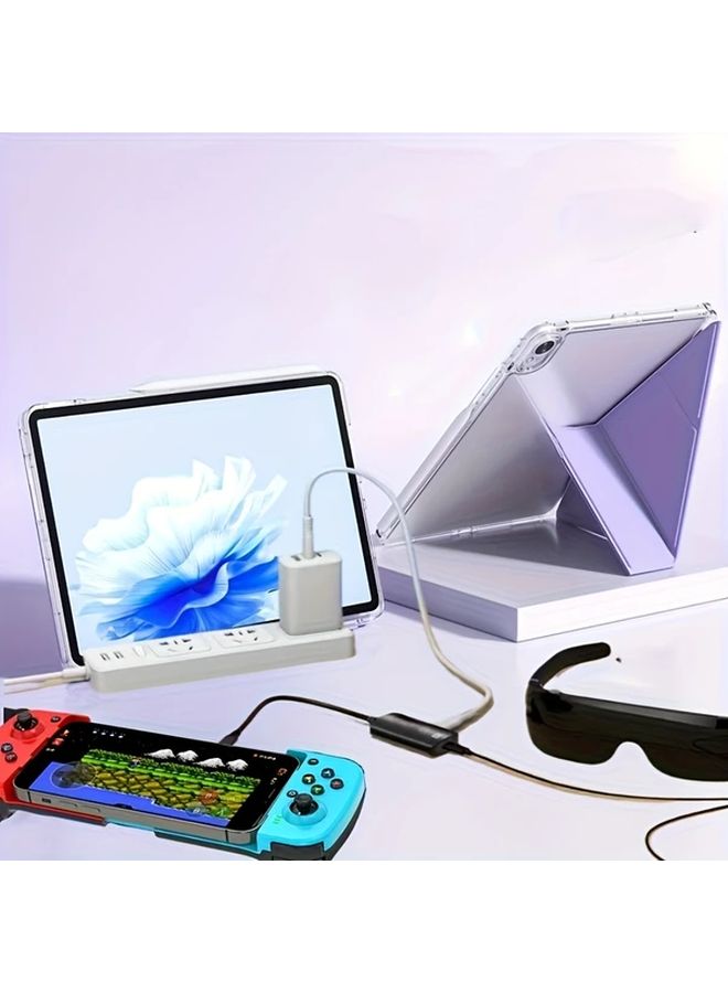 Type C AR Glasses Power Conversion Cable PD 100W Fast Charging Play While Charging - Image 5