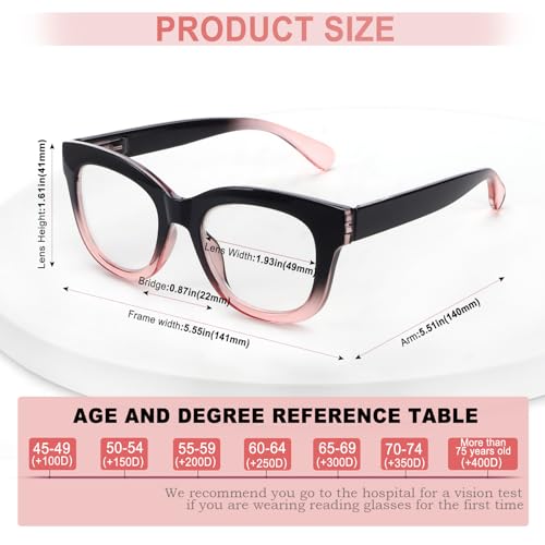 CHOFILORD Progressive Multifocus Reading Glasses for Women Men Blue Light Blocking Computer No Line Multifocal Readers (A2 Multicolor, 2.00, Diopters) - Image 2