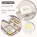 Goffing Travel Pill Organizer Box with Labels 7 Compartments Portable Mini Pill Case Daily Medication Organizer Storage Pill Container for Pocket PharmacyPearly White S - Image 4