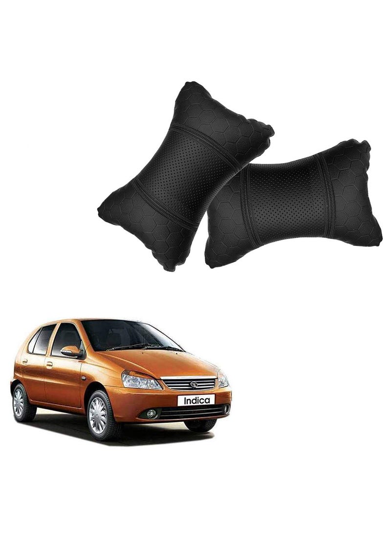 Adroitz Adroitz Black Universal Neck Rest Pillow Faux Leather Material in Football Design for All Cars_1615  - Image 1