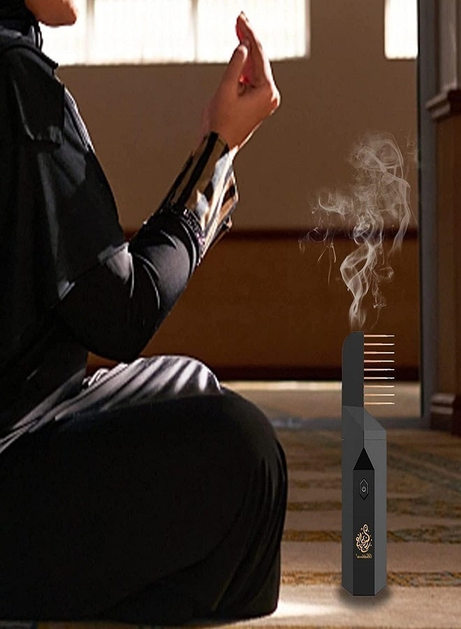 Electric Dukhoon Censer Portable USB Incense Burner can for Hair Rechargeable Electronic Aromatherapy Machine - Image 2