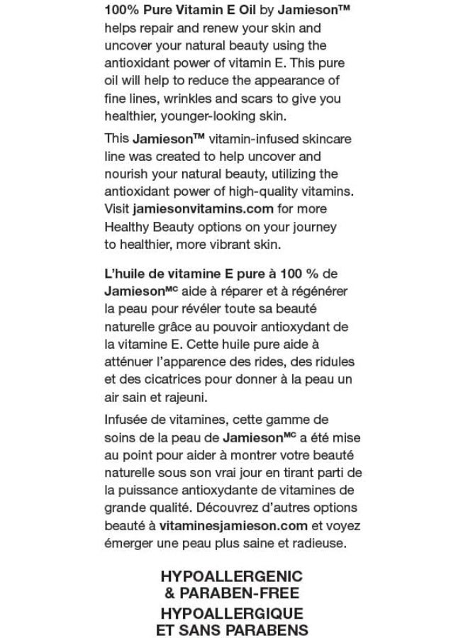 Jamieson Provitamina 100% Pure Vitamin E Oil, 28Ml - Image 5