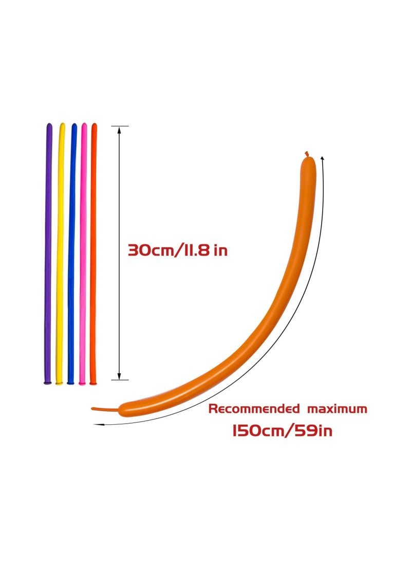 Long Balloon Animal Twisting Balloons for for Animal Shape Birthdays Clowns Pack of 100 - Image 3