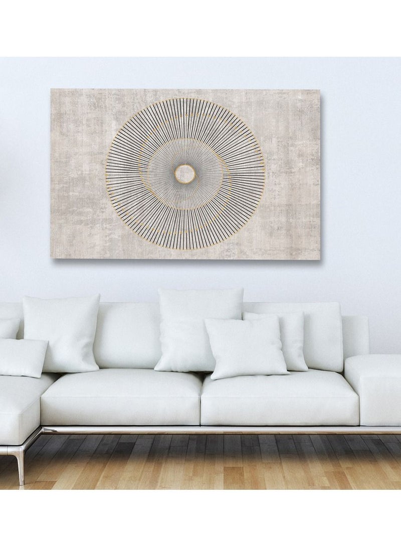 مودكلاس لوحه فنيه جداريه بخامة كانفس بتصميم تجريدي معاصر أنيق يجمع بين درجات اللون الرصاصي - Image 1