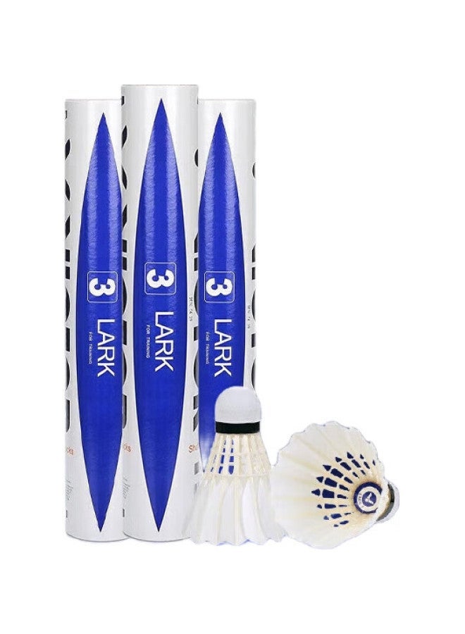 Victor Badminton Shuttlecocks, Stable And Durable For Club Matches And Training, Lark3 No. 3, Pack Of 12 - Image 3