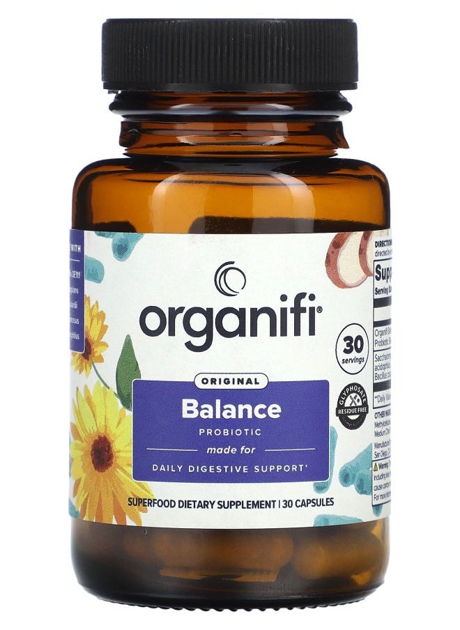 Organifi Original Balance Probiotic 30 Capsules 