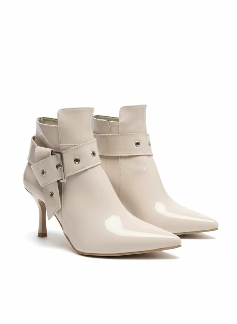 فيبراندا بوت أنيق بتصميم عصري من الجلد اللامع - Image 3