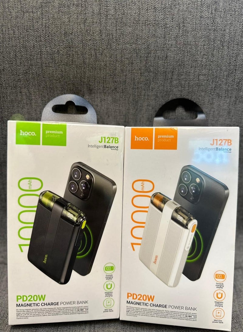 هوكو باور بانك PD20W مغناطيسي للشحن السريع لاسلكيًا متعدد الألوان - Image 1