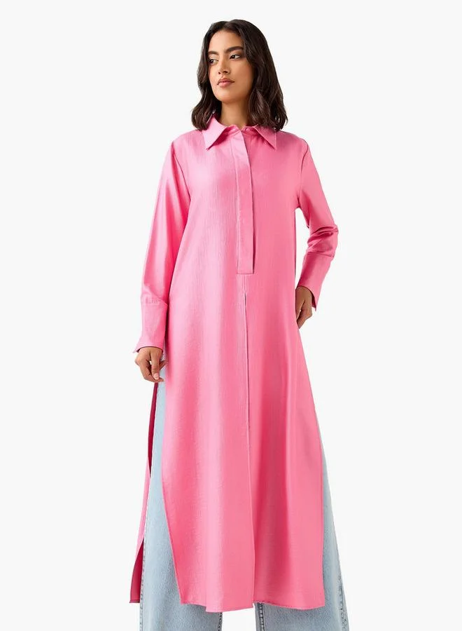 ايكونيك تونيك كلاسيكي بياقة بارزة