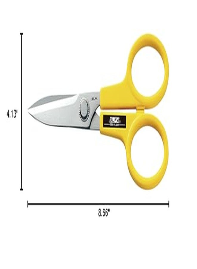 OLFA مقص ستانلس ستيل ذو حافة مسننة 7 إنش من أولفا (SCS-2) - مقص متعدد الاستخدامات ثقيل الوزن 7 إنش بشفرات حادة ومقبض مريح للاستخدام في المنزل، المكتب، الأقمشة، الخياطة، المطبخ، والمواد الصناعية - Image 3