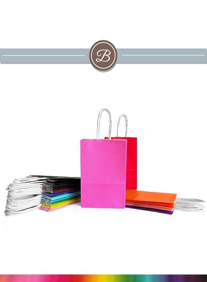 Bakepacker 32Pcs Paper Gift Bags with Handles 16 Different Senior Color Bags Multiple Uses(8.3"x6"x3.15", Small Size) - Image 4