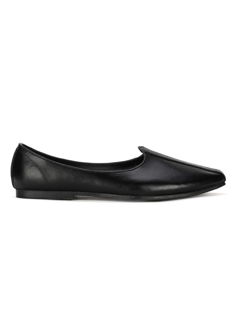 Bata Men's Slip-on Mojari - Black (9 UK) (8546177) - Image 3